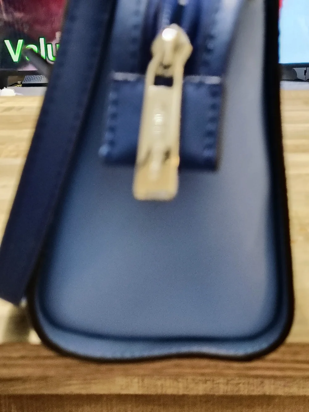 Michael Kors Navy Leather Crossbody Bag